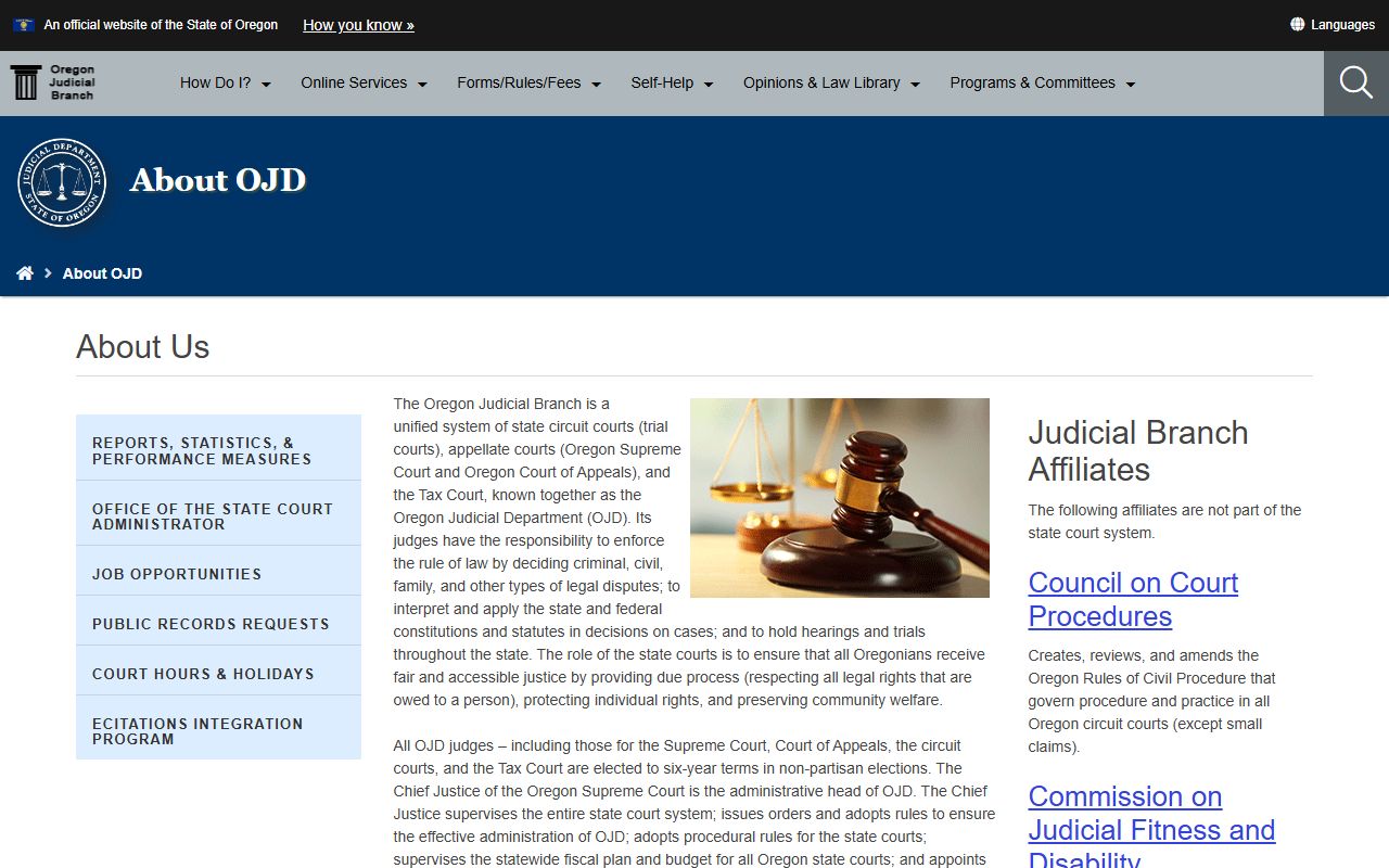 Malheur County court records Oregon court structure